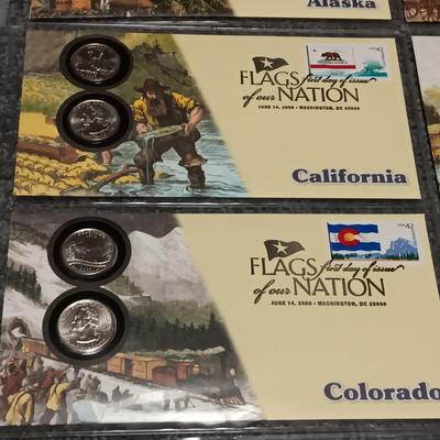 FLAGS OF OUR NATION UNC STATE QUARTERS