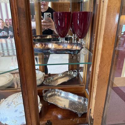 Lot 12: American of Martinsville China Hutch & More