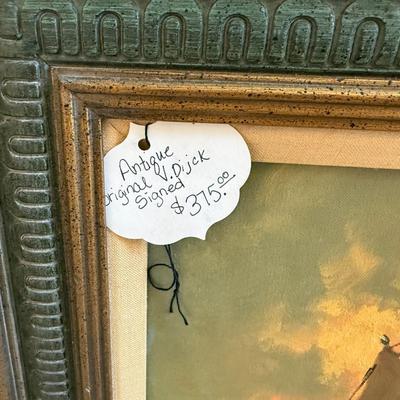 Lot 13: Gorgeous Dining table with Chair, Art & More