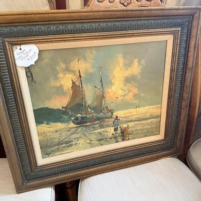 Lot 13: Gorgeous Dining table with Chair, Art & More