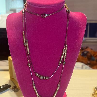 Gold and silver toned necklace