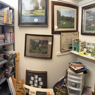 Lot 22: Golf Art , Media & More