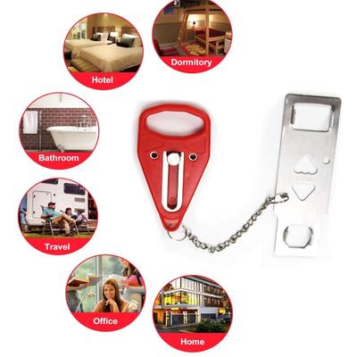 Portable Door Lock 2Pack Extra Lock for Additional Privacy and Safety in Home,Hotel and Apartment,Prevent Unauthorized Entry,Protect...