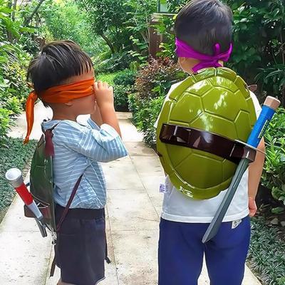 Turtle Shell Boys Toys Role Playing Costume, Turtle Pretend Prop Mask, Carnival, Halloween Costume Party Favors for Kids - Kids 4-6 Years...