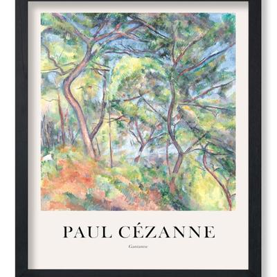 (RFN) Poster Master Vintage Paul Cezanne Poster - Retro Sous Bois Print - Impressionism Art - Forest Art - Abstract Art - Gift for Men...