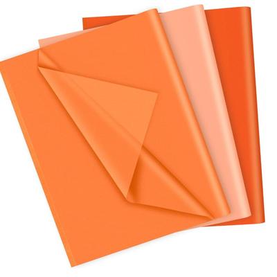 90 Sheets Orange Tissue Paper Bulks, Gift Wrap Tissue Paper Sheets for Packaging Birthday Gift Wrapping Paper Birthday Wedding Holiday...