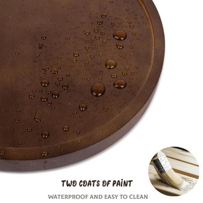 Wood Lazy Susan Organizer Kitchen Turntable for Cabinet Farmhouse Bathroom Decor Round Decorative Tray for Vanity, Counter, Sink, Coffee...