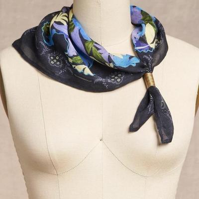 Sundance Chan Luu Blooming Bolero Bandana in Bluebell Viscose Gauze