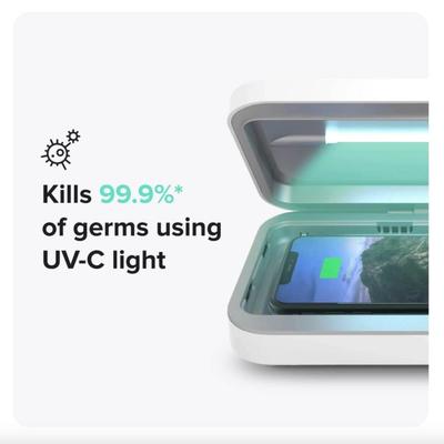 PhoneSoap 3 The Original UVC Phone Sanitizer & Charger in White
