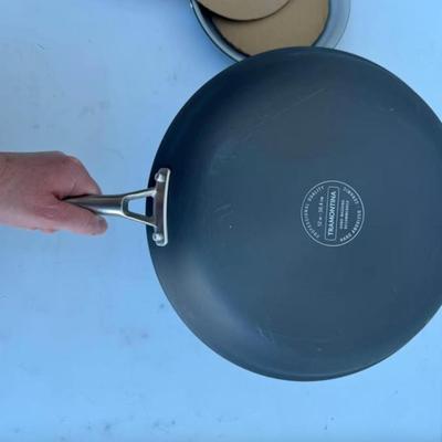 A - Tramontina 3-pack Hard Anodized Aluminum Ceramic Nonstick Fry Pan Set