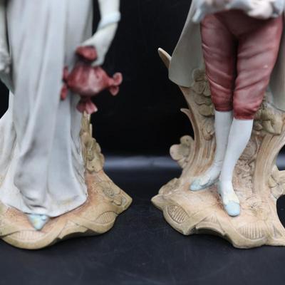Vintage Hand Painted Man and Woman Figurines