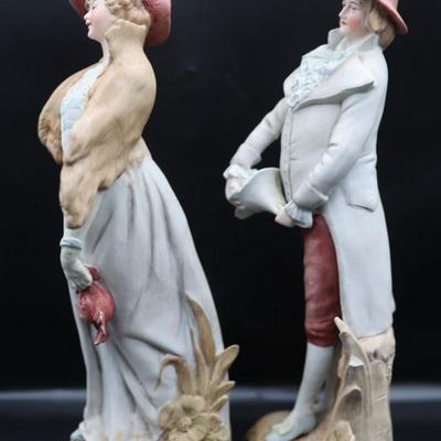 Vintage Hand Painted Man and Woman Figurines