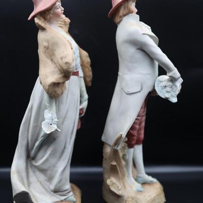 Vintage Hand Painted Man and Woman Figurines