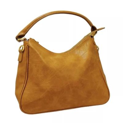NWT FAWN Women's “The Slouch Bag” in Amber Brown Faux Vegan Leather (FDL263)