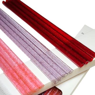 12 Plastic Heart Shaped Reusable Straws With Straw Cleaning Brush | Glitter Red, Clear, & Pink | For Ice Coffee, Juices, and Sodas |...