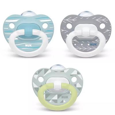 NUK Classic Pacifiers 18-36 Months + Value Pack - Neutral, Glow in the Dark, Shaped to Soothe just like Mom