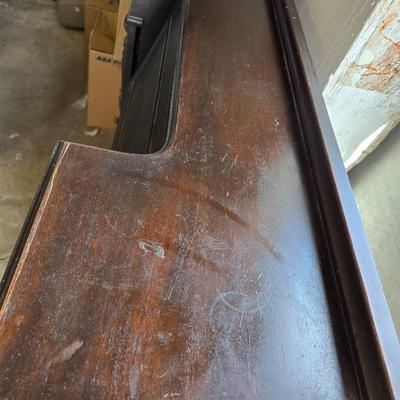 Antique wood Secretary desk with drop down front - For repair