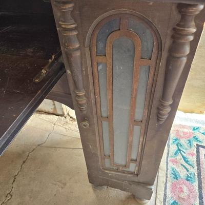 Antique wood Secretary desk with drop down front - For repair