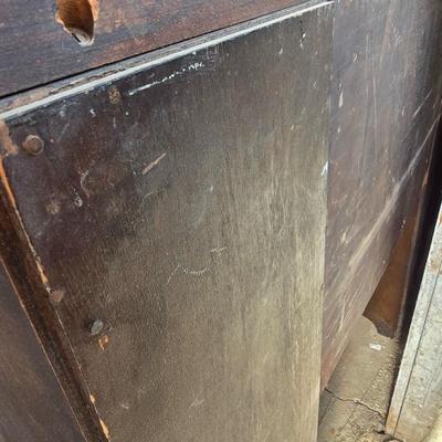 Antique wood Secretary desk with drop down front - For repair