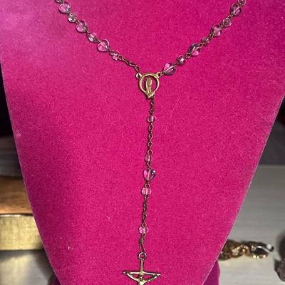 Gold toned rosary