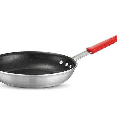 Tramontina Professional 10-Inch Non Stick Frying Pan, Heavy-Gauge Aluminum Skillet with Reinforced Nonstick Coating, Red Handle,...
