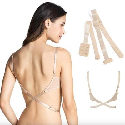 Low Back Bra Extender 2 Hook Bra Strap Converter for Women Lady Backless Dress