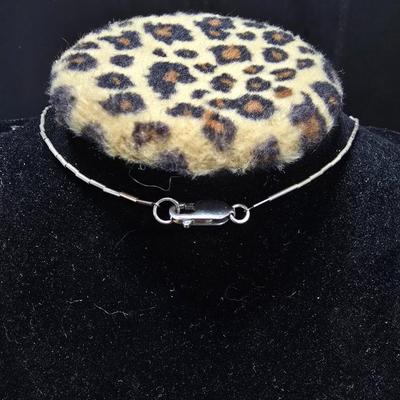 .925 Marked Necklace with stone pendant