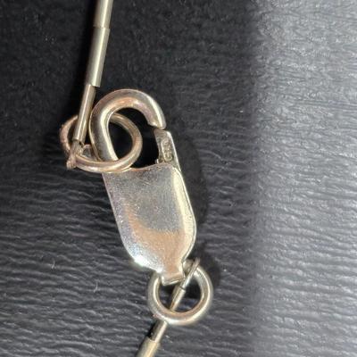 .925 Marked Necklace with stone pendant