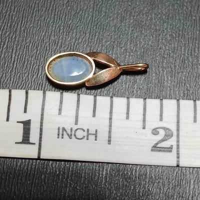 A pair of 14k Earrings with no posts / hooks and a beautiful necklace pendant