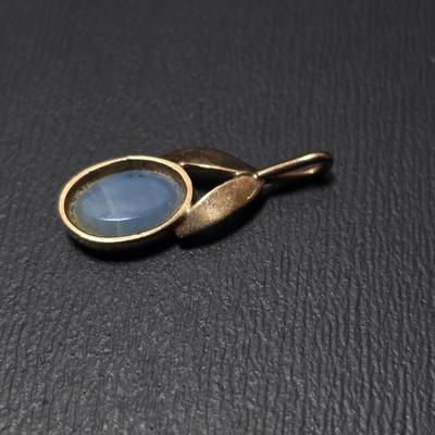 A pair of 14k Earrings with no posts / hooks and a beautiful necklace pendant