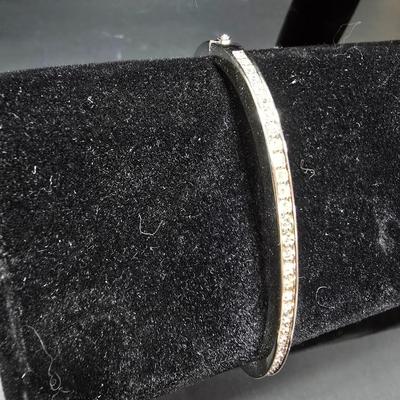 Sterling steel Hoop earrings and bracelet