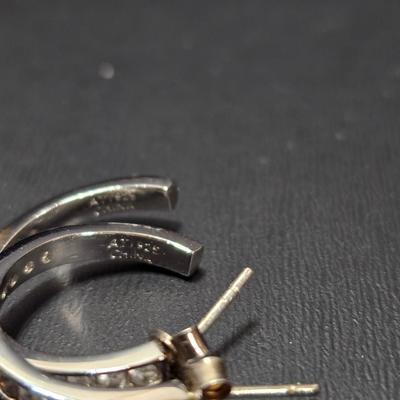 Sterling steel Hoop earrings and bracelet