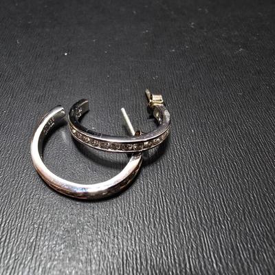 Sterling steel Hoop earrings and bracelet