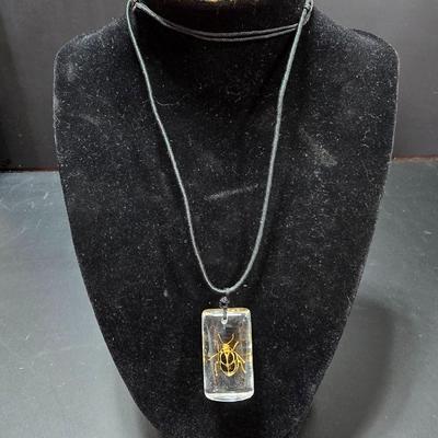 Ant and Beetle necklace