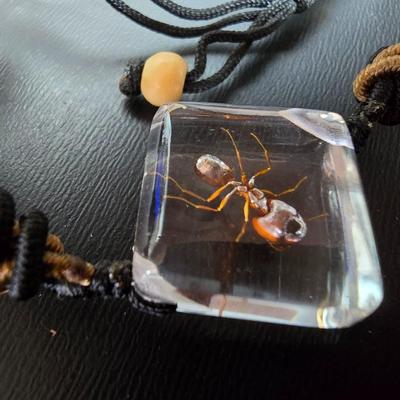 Ant and Beetle necklace