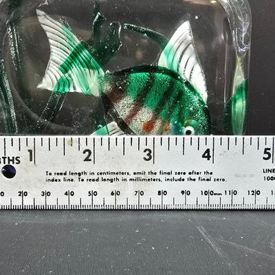 Murano style glass Fish / aquarium paperweight
