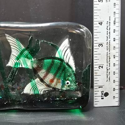 Murano style glass Fish / aquarium paperweight