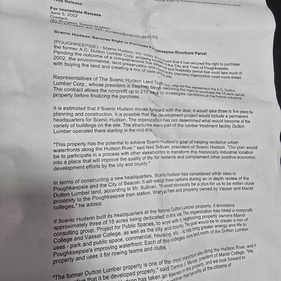 Vintage A.C. Dutton Lumber Corporation paperweight - Springfield Mass.