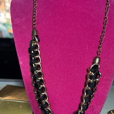 Golden toned chain necklace