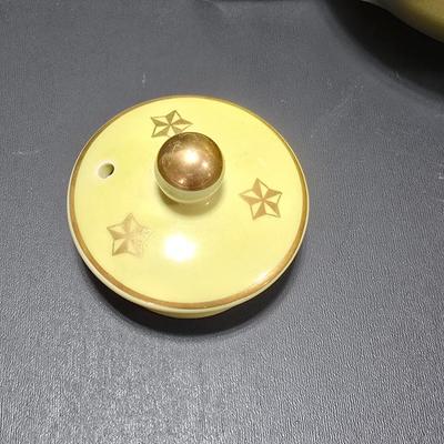 Vintage 1940's Hall Canary Yellow Tea Pot Art Deco Shape Teapot