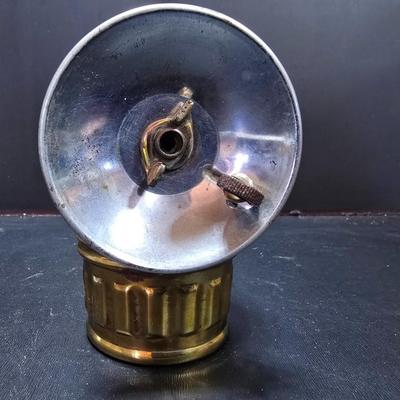 Vintage Shanklin Mfg. Brass Guy's Dropper Miner's Carbide Lamp with Reflector 1920's