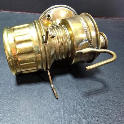 Vintage Shanklin Mfg. Brass Guy's Dropper Miner's Carbide Lamp with Reflector 1920's