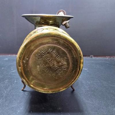 Vintage Shanklin Mfg. Brass Guy's Dropper Miner's Carbide Lamp with Reflector 1920's