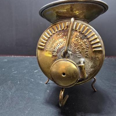 Vintage Shanklin Mfg. Brass Guy's Dropper Miner's Carbide Lamp with Reflector 1920's