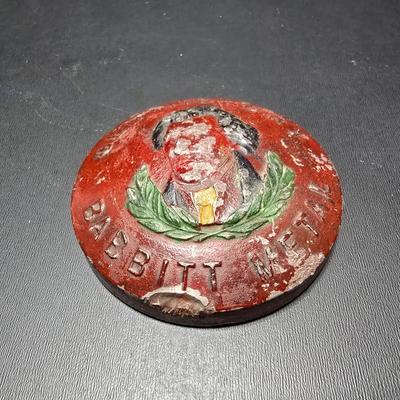 Neptune Meter Co Tribute water meter replica paperweight and a Babbitt metal /lead paperweight