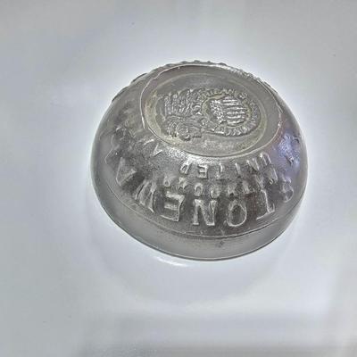 Antique stonewall babbitt Indian united American Metal lead paperweight