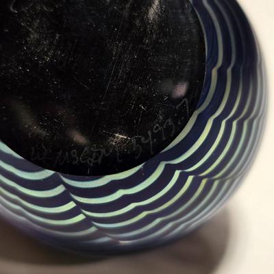 Steven Correia Crescent Moon Over Ocean 1988 Paperweight