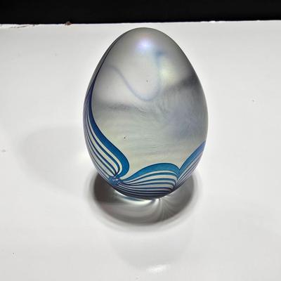 Decorative Glass Egg shaped paperweights