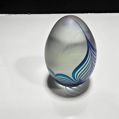 Decorative Glass Egg shaped paperweights