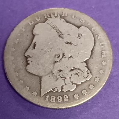 1890-CC & 1892-S MORGAN SILVER DOLLARS